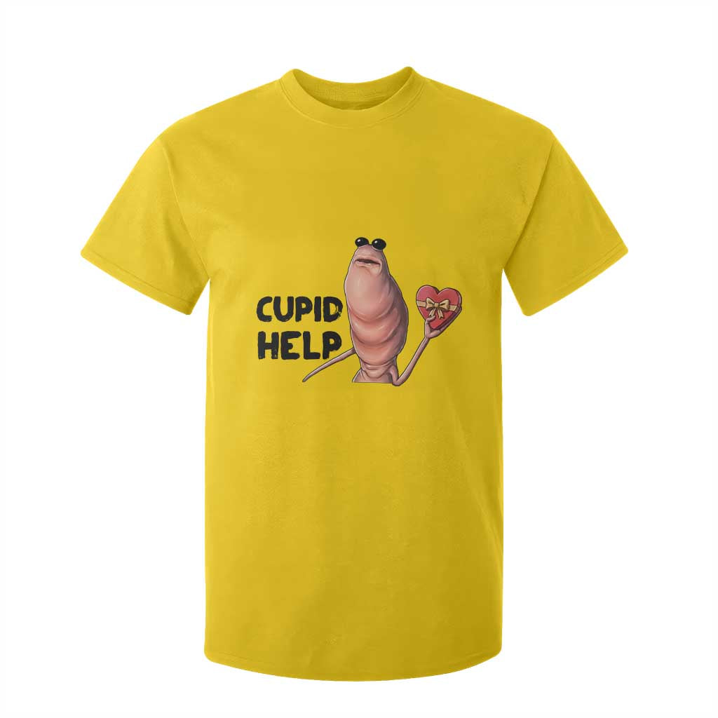 Marcus The Worm Valentine Meme T Shirt For Kid Cupid Help TS14 Daisy Print Your Wear