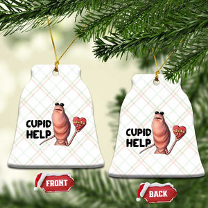 Marcus The Worm Valentine Meme Ceramic Ornament Cupid Help TS14 Print Your Wear