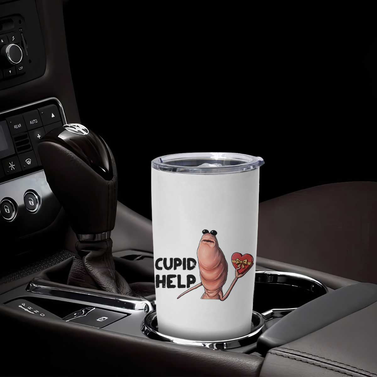 Marcus The Worm Valentine Meme Tumbler Cup Cupid Help TS14 Print Your Wear