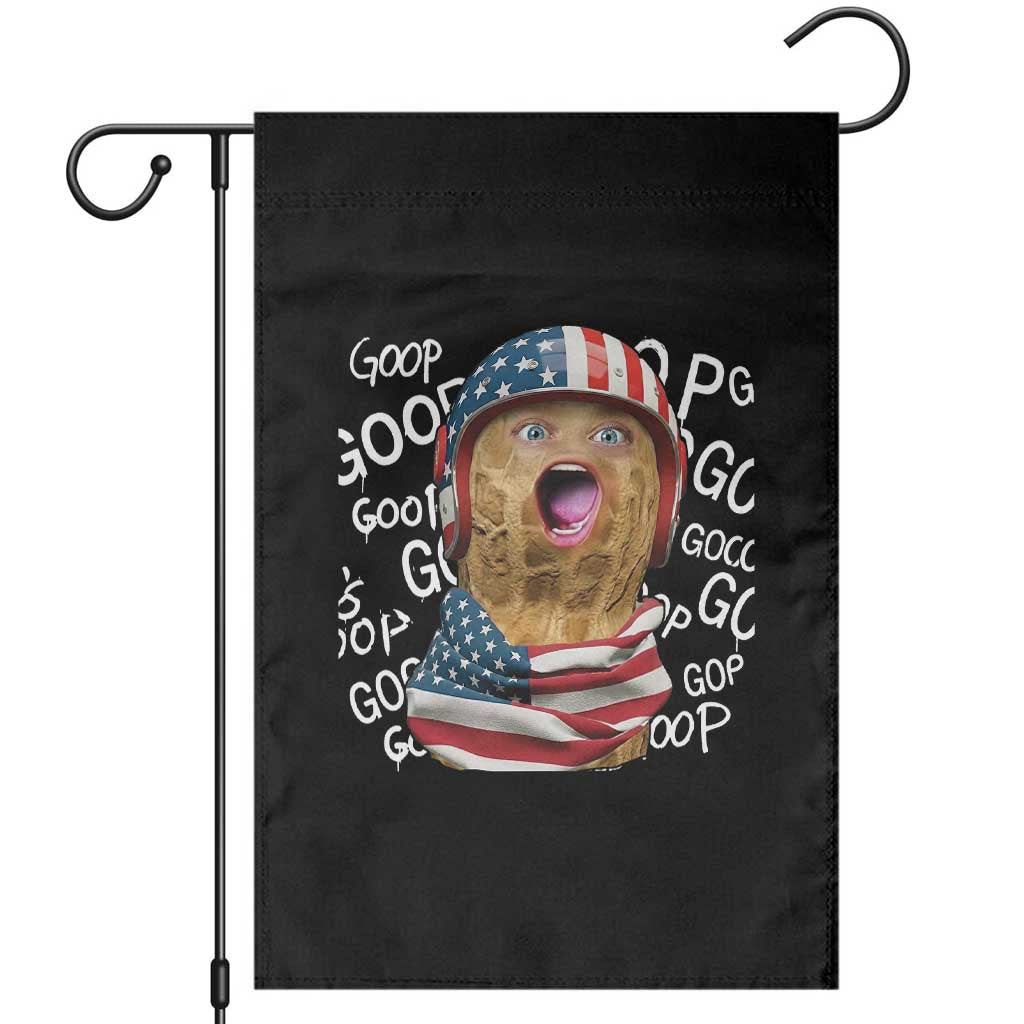 Burnt Peanut Goop Patriotic American Flag 4th of July Garden Flag TS14 Black Print Your Wear