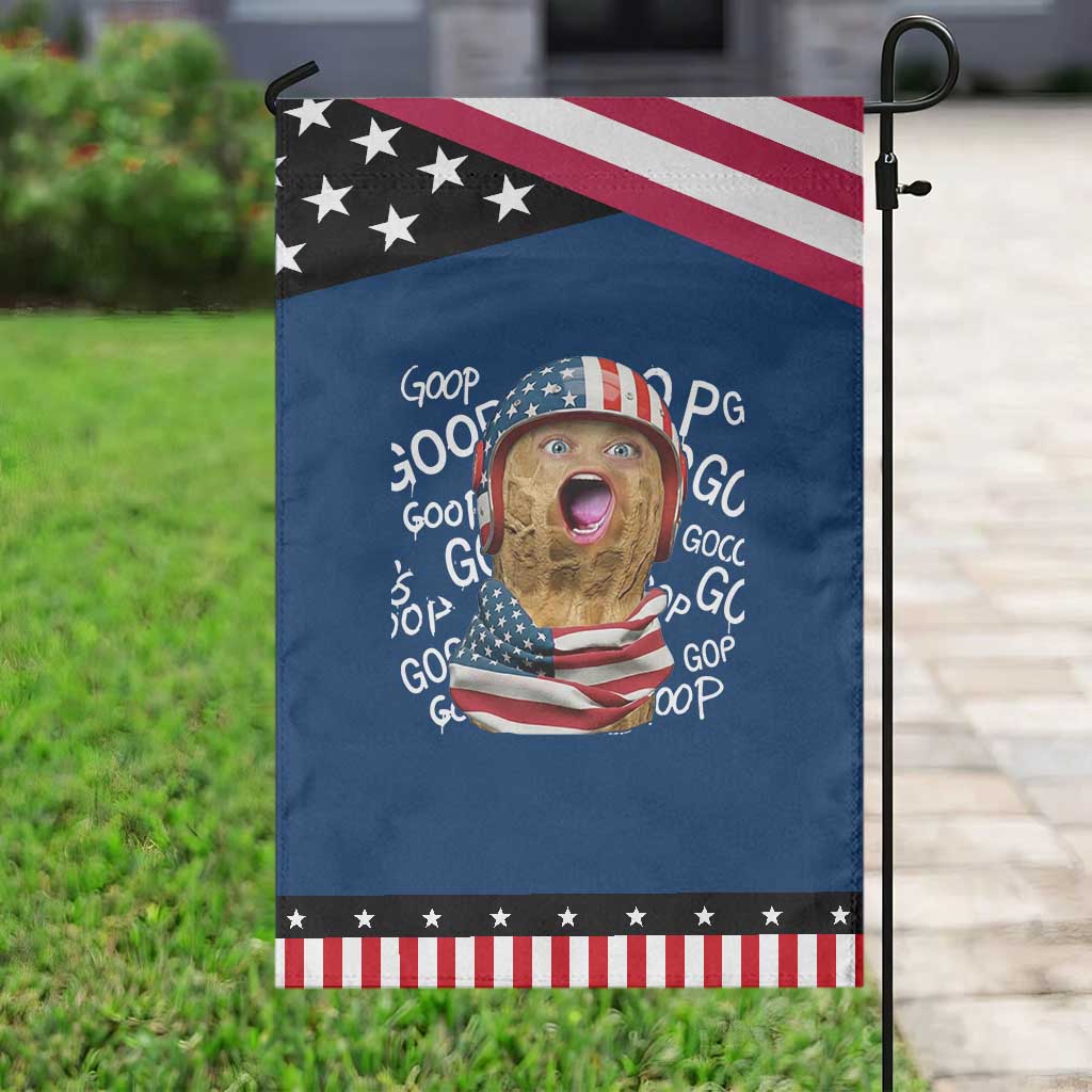 Burnt Peanut Goop 4th of July American Flag Patriotic Garden Flag TS14 Classic Blue Black Print Your Wear