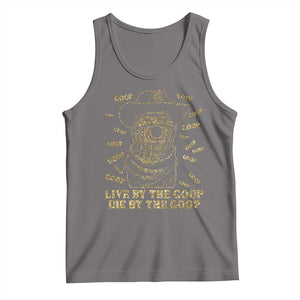 Funny Burnt Peanut Tank Top Live by The Goop Die by The Goop TS14 Deep Heather Print Your Wear