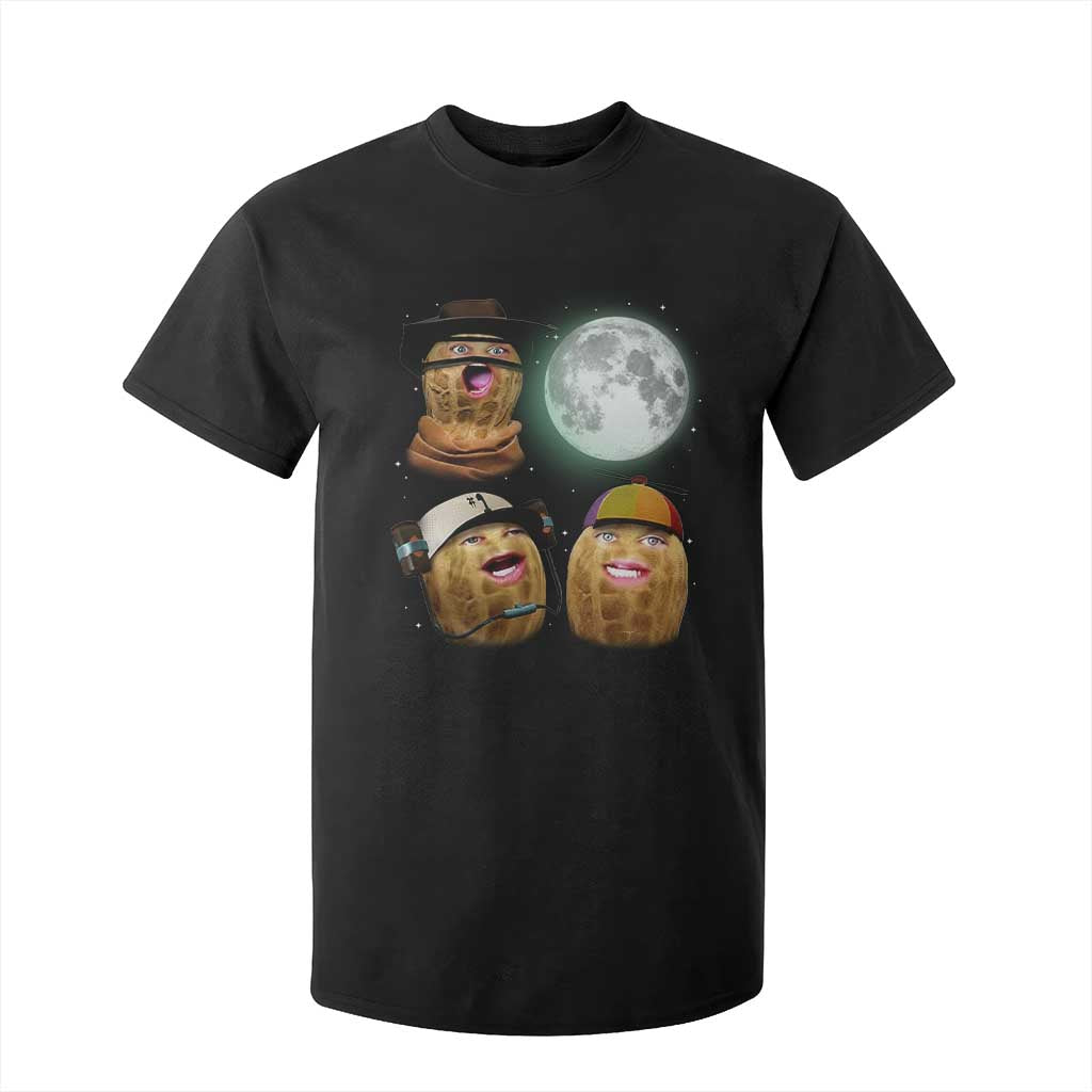Funny Burnt Peanut Howling at the Moon T Shirt For Kid TS14 Black Print Your Wear