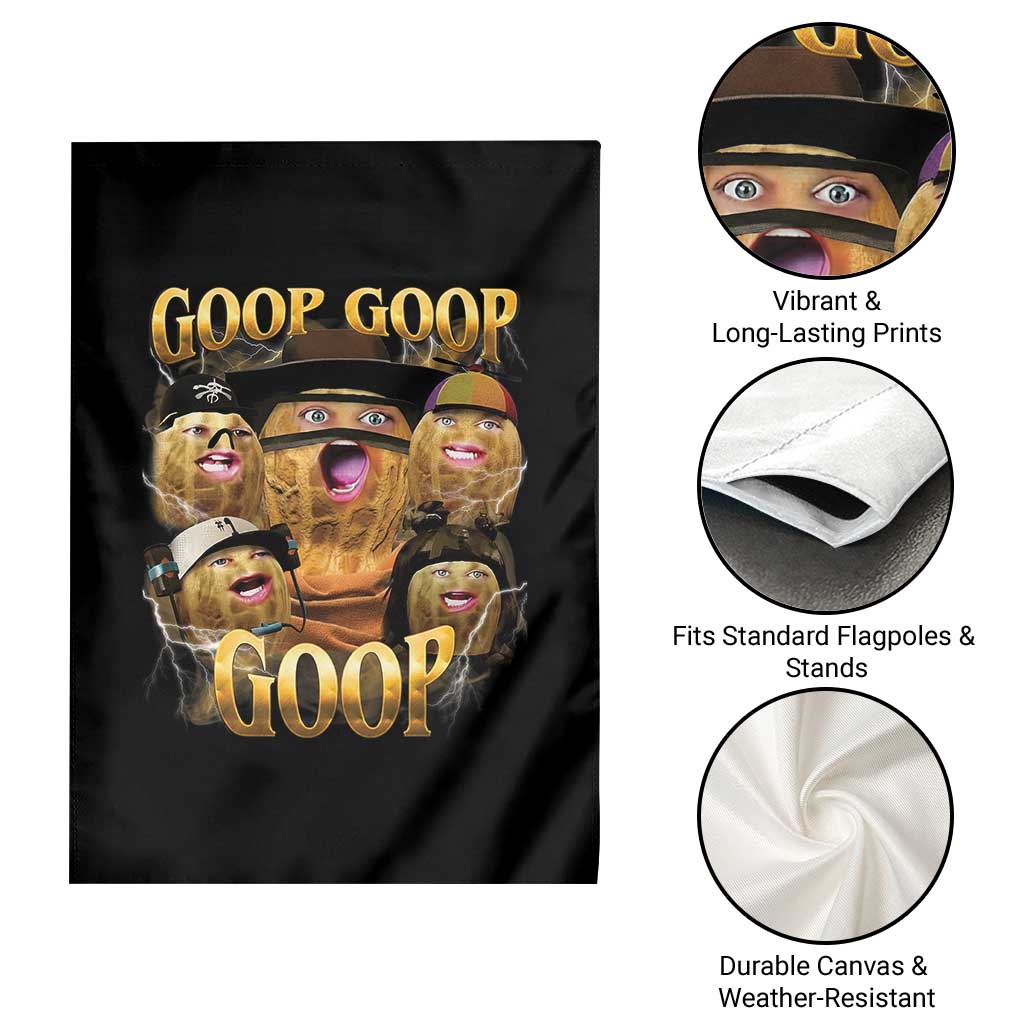 Funny Burnt Peanut Goop Garden Flag Bungulato 90s Bootleg TS14 Print Your Wear