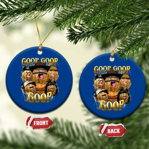 Funny Burnt Peanut Goop Ceramic Ornament Bungulato 90s Bootleg TS14 1pc Blue Print Your Wear