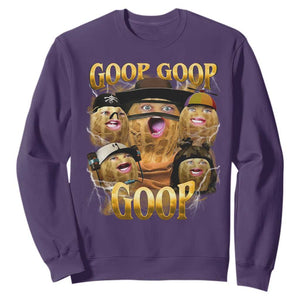 Funny Burnt Peanut Goop Sweatshirt Bungulato 90s Bootleg TS14 Purple Print Your Wear