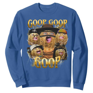 Funny Burnt Peanut Goop Sweatshirt Bungulato 90s Bootleg TS14 Royal Blue Print Your Wear