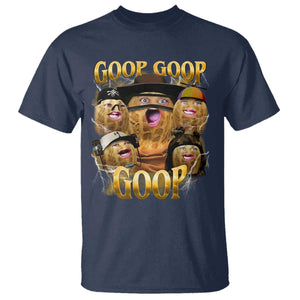 Funny Burnt Peanut Goop T Shirt Bungulato 90s Bootleg TS14 Navy Print Your Wear