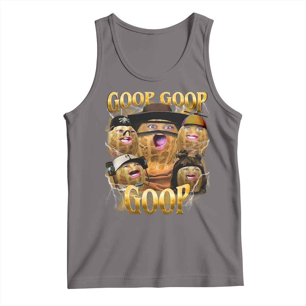 Funny Burnt Peanut Goop Tank Top Bungulato 90s Bootleg TS14 Deep Heather Print Your Wear