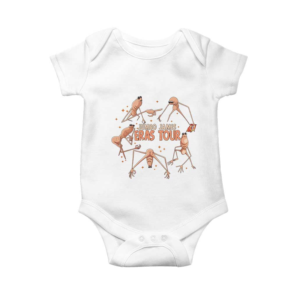 Marcus The Worm Meme Baby Onesie Jumbo James Eras Tour TS14 White Print Your Wear