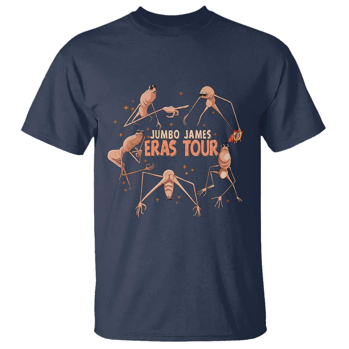 Marcus The Worm Meme T Shirt Jumbo James Eras Tour TS14 Navy Print Your Wear