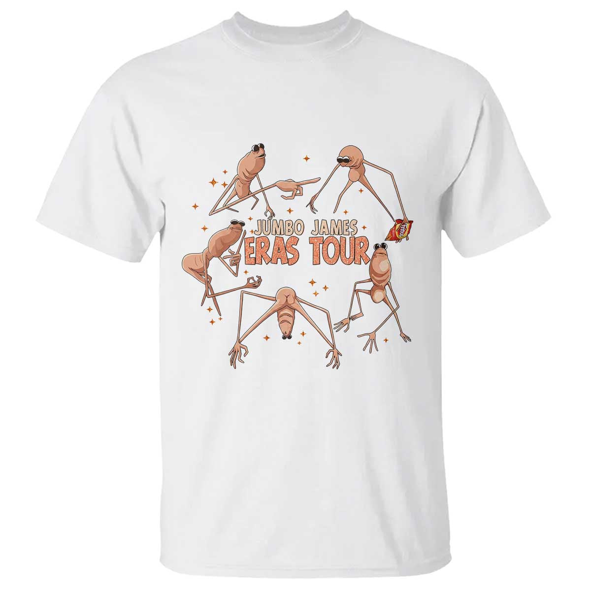 Marcus The Worm Meme T Shirt Jumbo James Eras Tour TS14 White Print Your Wear
