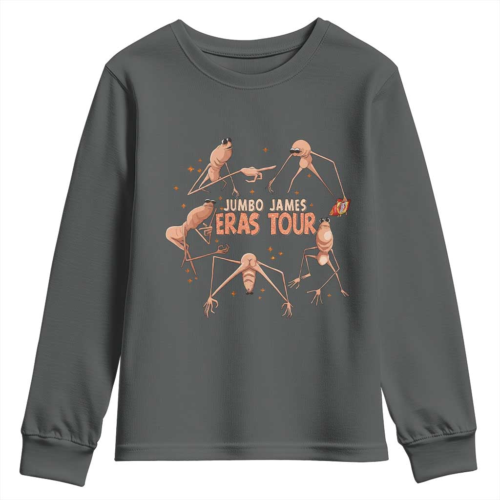 Marcus The Worm Meme Youth Sweatshirt Jumbo James Eras Tour TS14 Dark Heather Print Your Wear