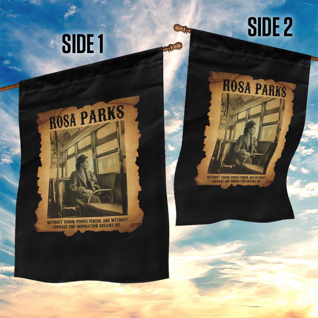 Rosa Parks Quote Garden Flag Black Movement Protest TS14 Print Your Wear