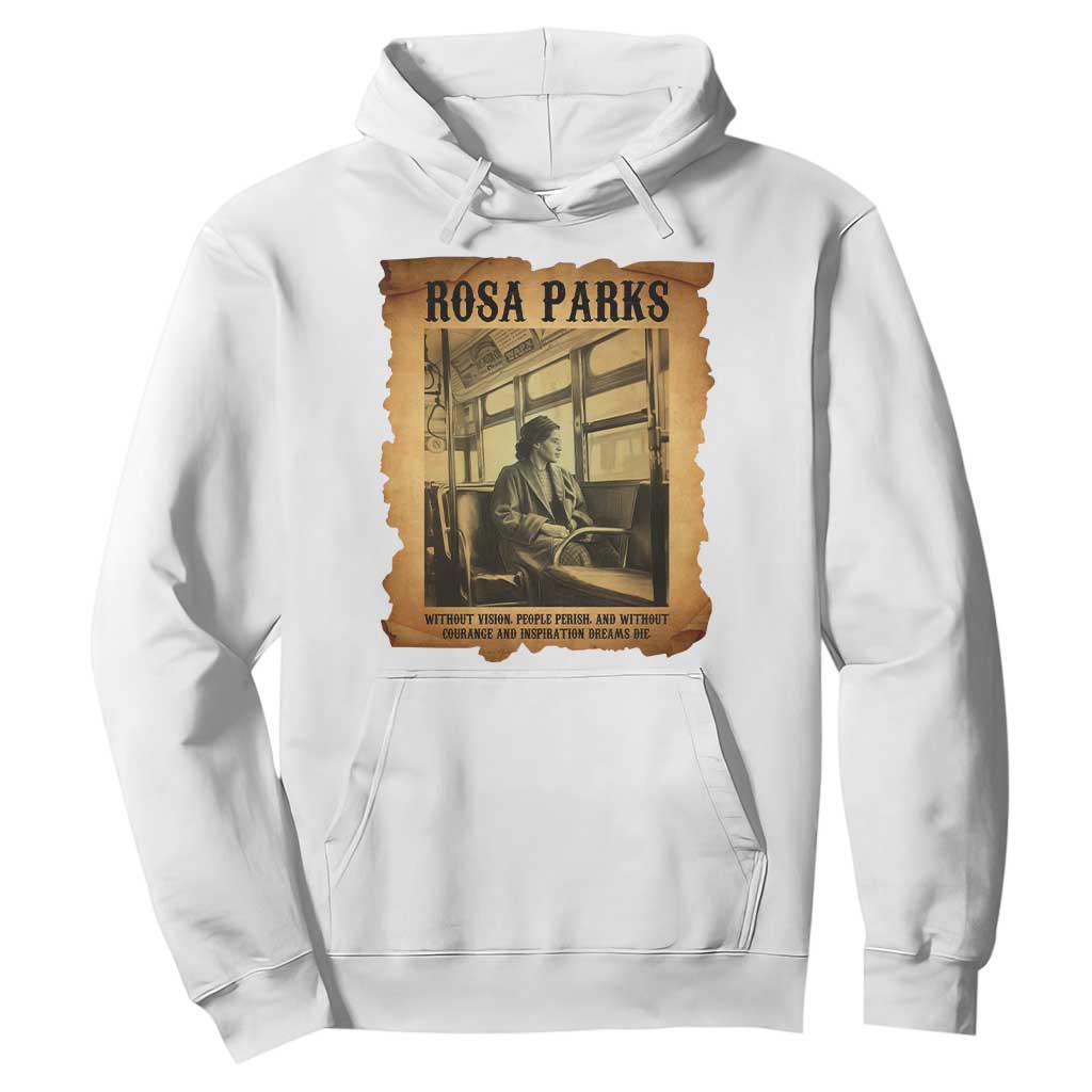 Rosa Parks Quote Hoodie Black Movement Protest TS14 White Print Your Wear