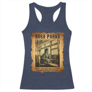 Rosa Parks Quote Racerback Tank Top Black Movement Protest TS14 Navy Print Your Wear