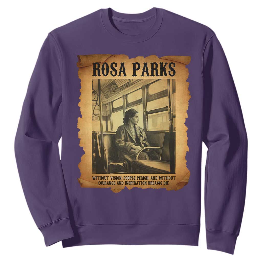 Rosa Parks Quote Sweatshirt Black Movement Protest TS14 Purple Print Your Wear