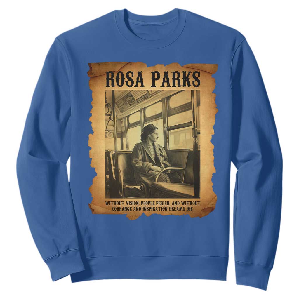 Rosa Parks Quote Sweatshirt Black Movement Protest TS14 Royal Blue Print Your Wear