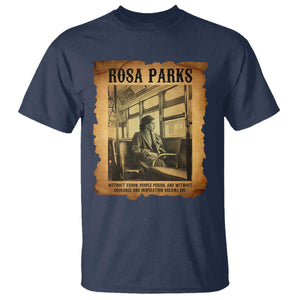 Rosa Parks Quote T Shirt Black Movement Protest TS14 Navy Print Your Wear