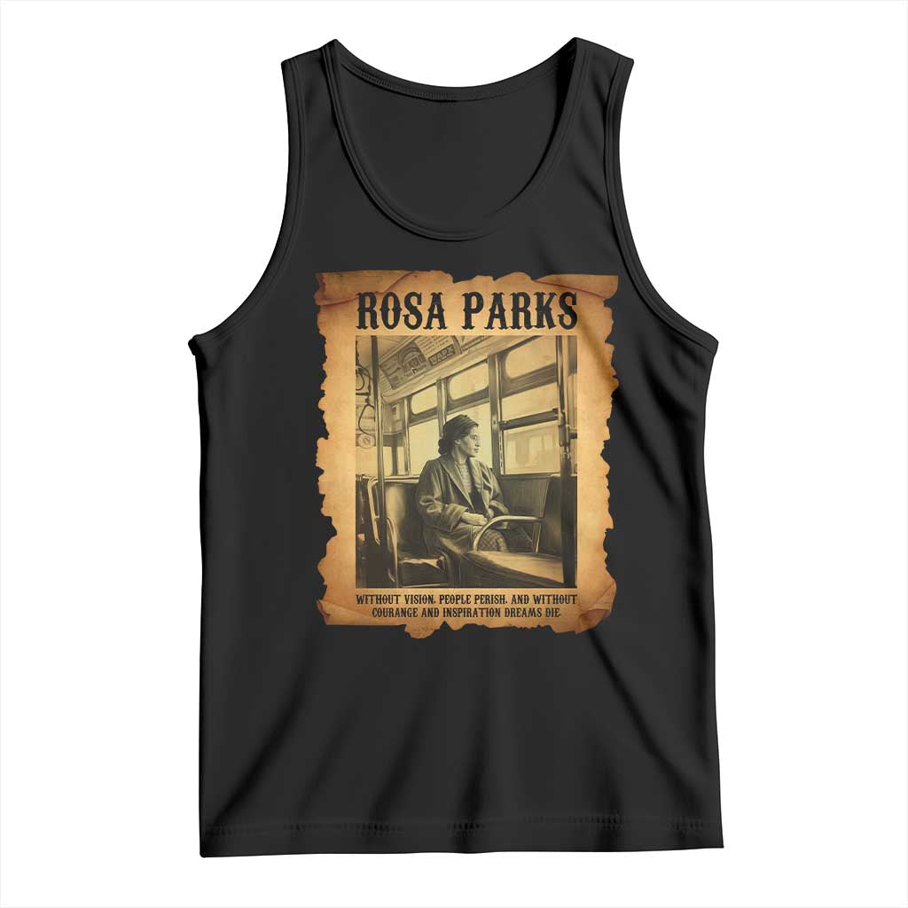 Rosa Parks Quote Tank Top Black Movement Protest TS14 Black Print Your Wear