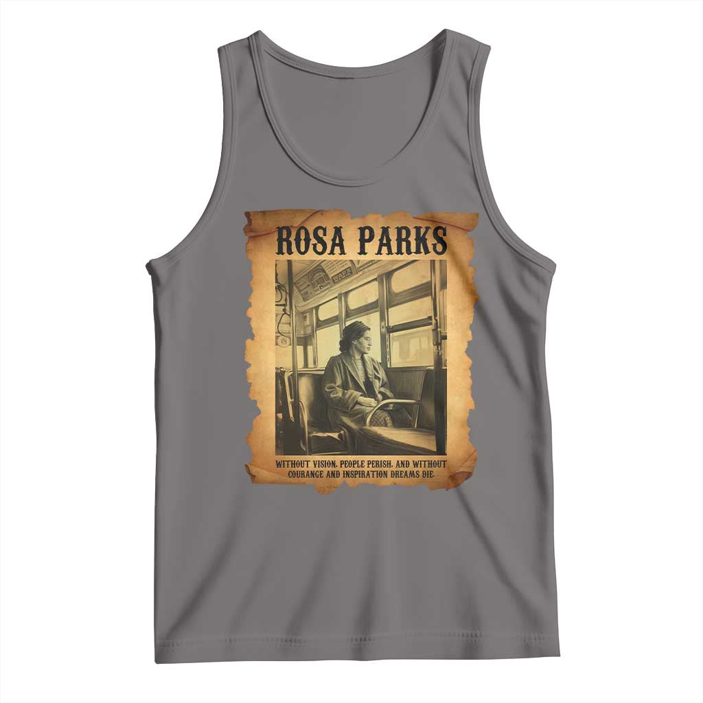 Rosa Parks Quote Tank Top Black Movement Protest TS14 Deep Heather Print Your Wear