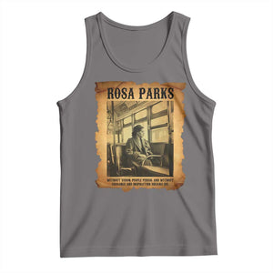 Rosa Parks Quote Tank Top Black Movement Protest TS14 Deep Heather Print Your Wear