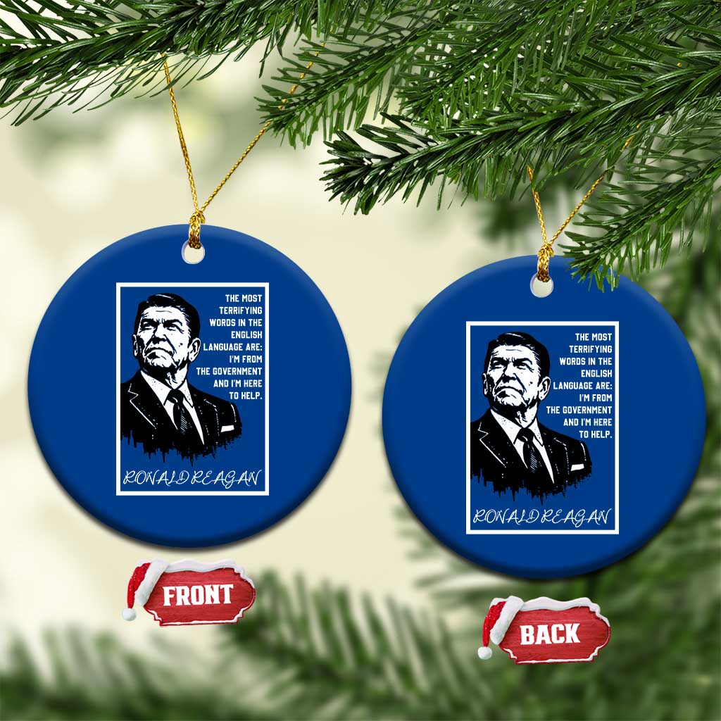 Ronald Reagan Quote Ceramic Ornament American Flag US President TS14 1pc Blue Print Your Wear