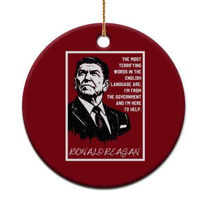 Ronald Reagan Quote Ceramic Ornament American Flag US President TS14 1pc Red Print Your Wear