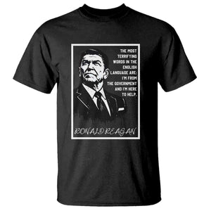 Ronald Reagan Quote T Shirt American Flag US President TS14 Black Print Your Wear