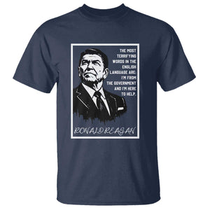 Ronald Reagan Quote T Shirt American Flag US President TS14 Navy Print Your Wear