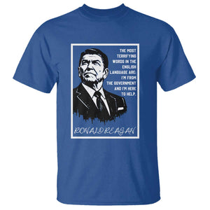 Ronald Reagan Quote T Shirt American Flag US President TS14 Royal Blue Print Your Wear