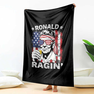 Ronald Reagan Throw Blanket 4th of July America Flag Beer TS14 Print Your Wear
