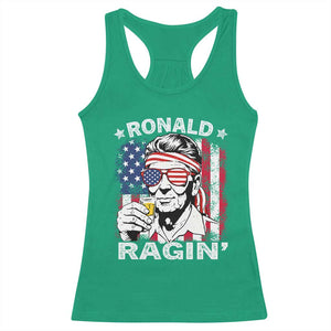 Ronald Reagan Racerback Tank Top 4th of July America Flag Beer TS14 Irish Green Print Your Wear