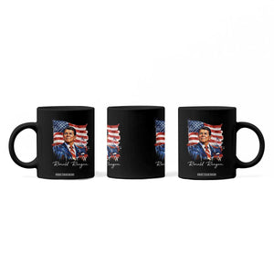 Ronald Reagan Patriotic American Flag President Coffee Mug TS14 Print Your Wear