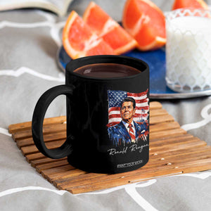 Ronald Reagan Patriotic American Flag President Coffee Mug TS14 Print Your Wear