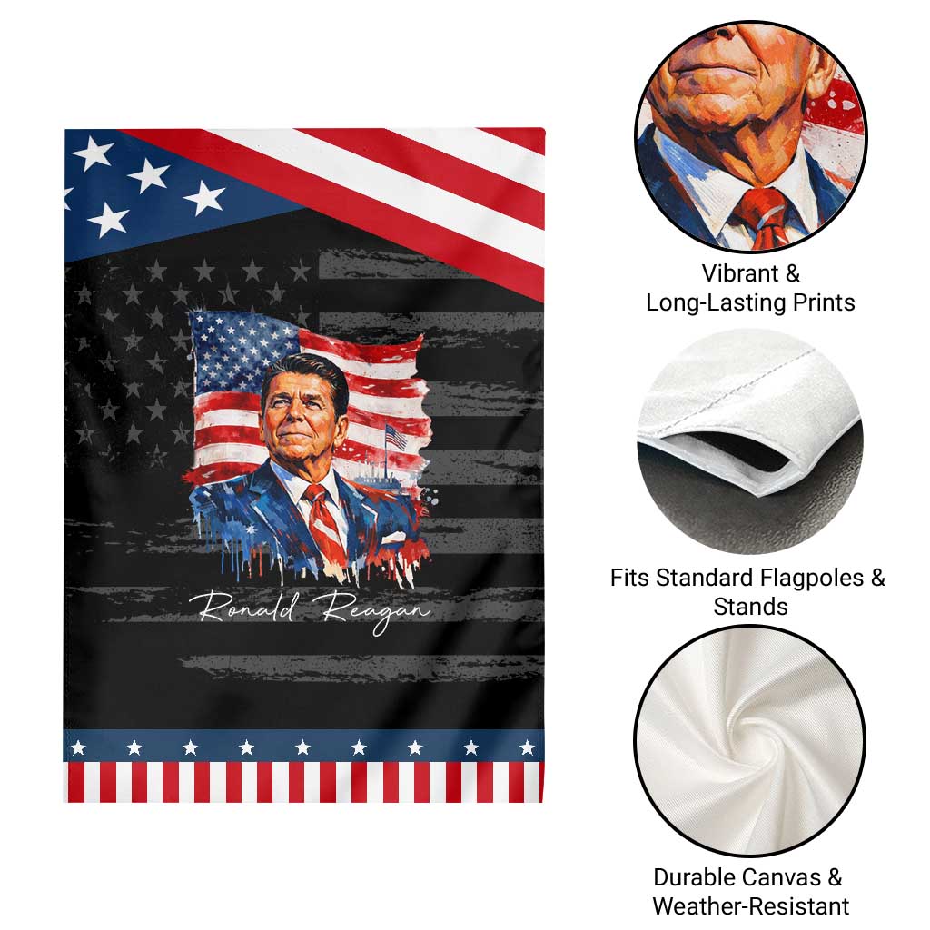 Ronald Reagan Patriotic American Flag President Garden Flag TS14 Print Your Wear