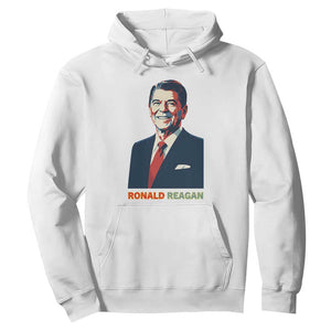 Ronald Reagan Hoodie American Flag US President TS14 White Print Your Wear