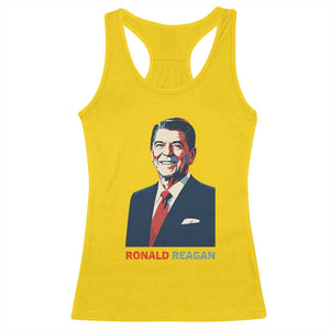 Ronald Reagan Racerback Tank Top American Flag US President TS14 Daisy Print Your Wear