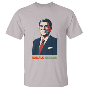 Ronald Reagan T Shirt American Flag US President TS14 Ice Gray Print Your Wear
