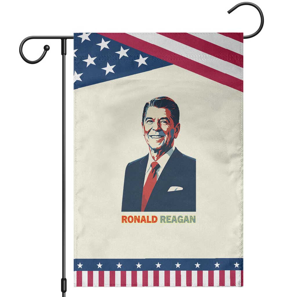 Ronald Reagan Garden Flag American Flag US President TS14 Modern Beige Blue Print Your Wear