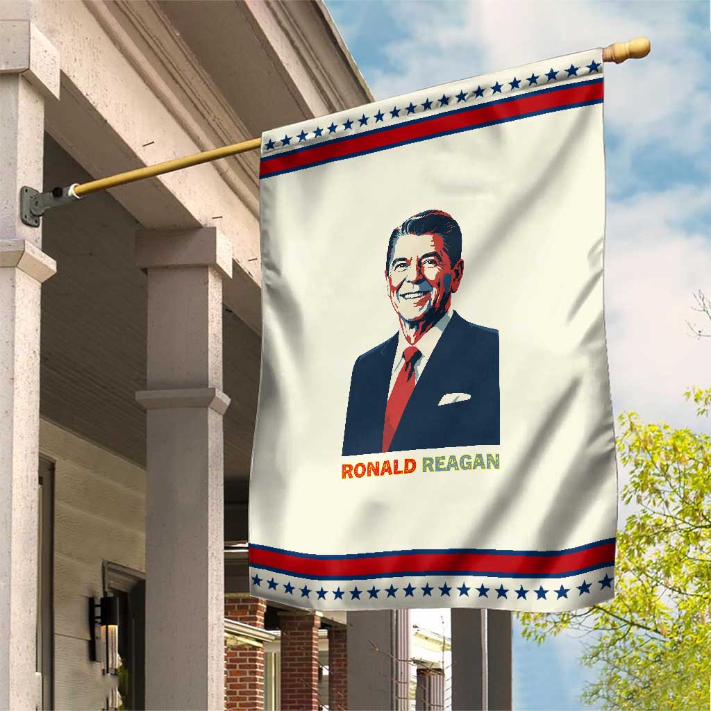 Ronald Reagan Garden Flag American Flag US President TS14 Modern Beige Red Print Your Wear