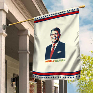 Ronald Reagan Garden Flag American Flag US President TS14 Modern Beige Red Print Your Wear