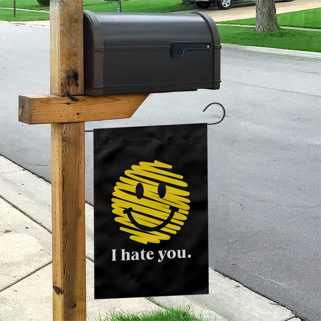 I Hate You Smile Face Meme Garden Flag Viral Sarcastic Humor TS14 Print Your Wear