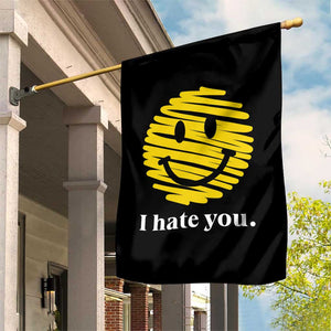 I Hate You Smile Face Meme Garden Flag Viral Sarcastic Humor TS14 Print Your Wear