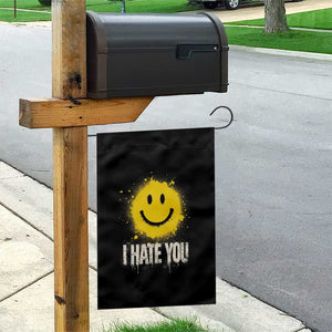 I Hate You Smile Face Garden Flag Funny Sarcastic Meme TS14 Print Your Wear