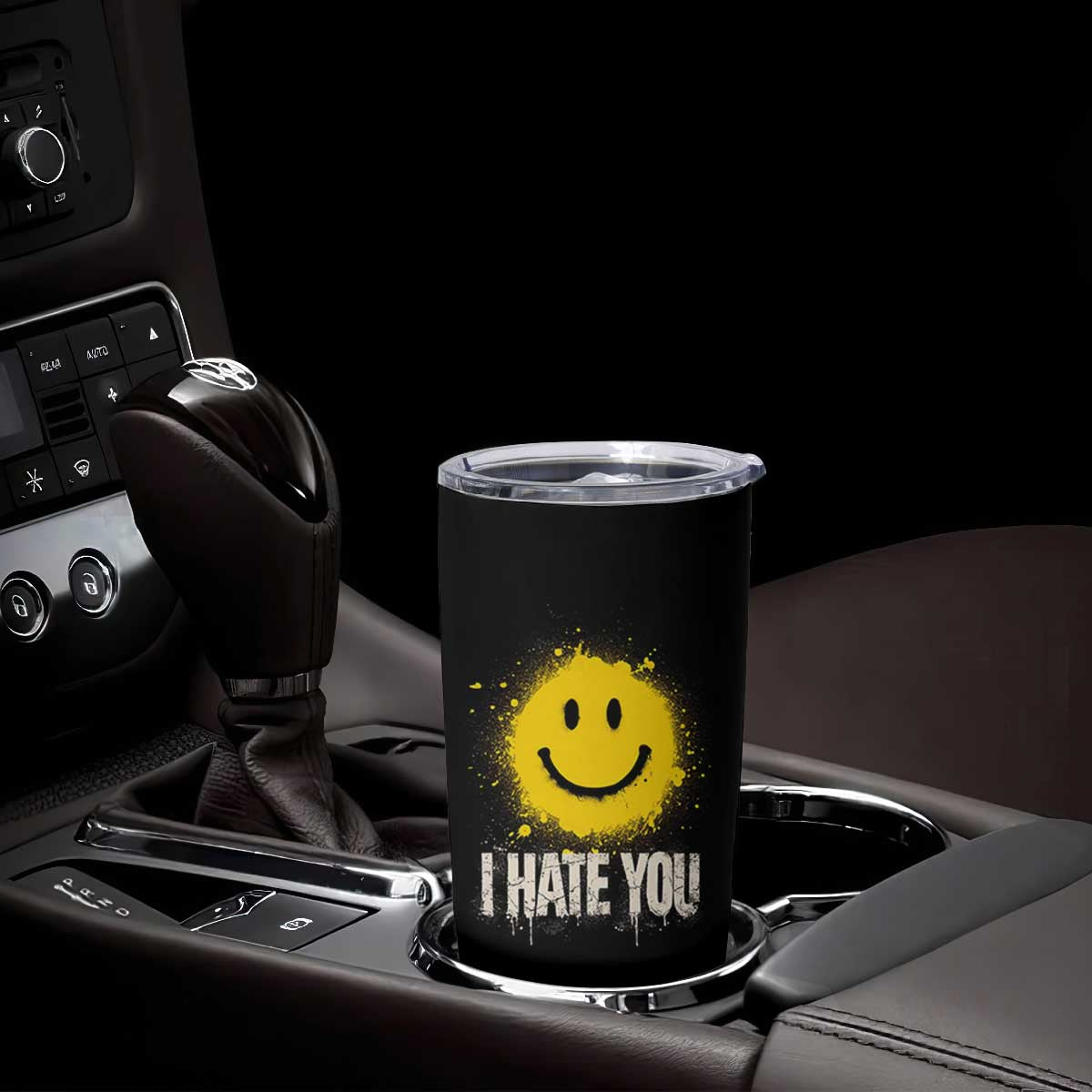 I Hate You Smile Face Tumbler Cup Funny Sarcastic Meme TS14 Print Your Wear