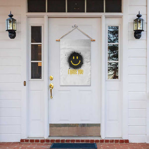 I Hate You Garden Flag Funny Smile Face Emoticon Meme TS14 Print Your Wear