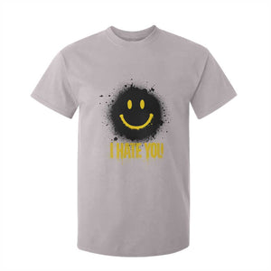 I Hate You T Shirt For Kid Funny Smile Face Emoticon Meme TS14 Ice Gray Print Your Wear