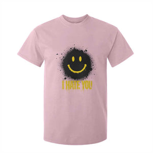 I Hate You T Shirt For Kid Funny Smile Face Emoticon Meme TS14 Light Pink Print Your Wear