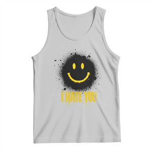 I Hate You Tank Top Funny Smile Face Emoticon Meme TS14 Ash Print Your Wear